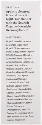 الجمال، مكافحة الشيخوخة Nourish Organic, Restorative, Night Cream, Argan + Evening Primrose, Normal to Dry Skin, 1.7 oz (50 ml)