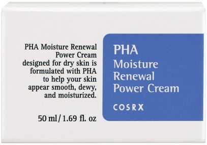 الجمال، العناية بالوجه Cosrx, PHA Moisture Renewal Power Cream, 1.69 fl oz (50 ml)