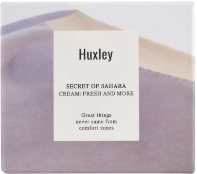 الجمال، العناية بالوجه، الكريمات المستحضرات، الأمصال، الصحة، الجلد Huxley, Secret of Sahara, Fresh and More Cream, 1.69 fl oz (50 ml)
