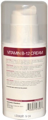 الجمال، العناية بالوجه، الكريمات المستحضرات، الأمصال، الصحة، الجلد Life Flo Health, Vitamin B-12 Cream, 4 oz (113.4 g)