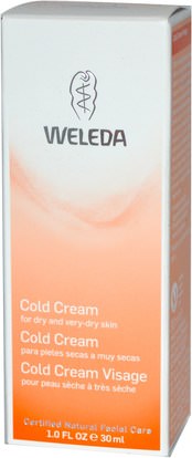 الجمال، العناية بالوجه، الكريمات المستحضرات، الأمصال Weleda, Cold Cream, For Dry and Very-Dry Skin, 1 fl oz (30 ml)