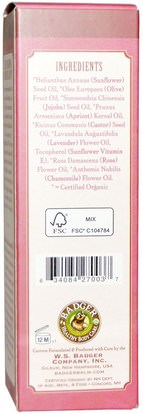 الجمال، العناية بالوجه، منظفات الوجه Badger Company, Damascus Rose Face Cleansing Oil, For Dry/Delicate Skin, 2 fl oz (59.1 ml)