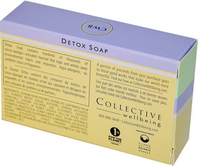 الجمال، العناية بالوجه Life Flo Health, Collective Wellbeing, Detox Soap, 5 oz (141 g)