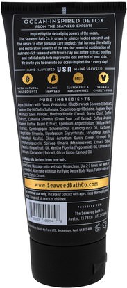 الجمال، العناية بالوجه Seaweed Bath Co., Exfoliating Detox Scrub, Enlighten, Lemongrass, 6 fl oz (177 ml)