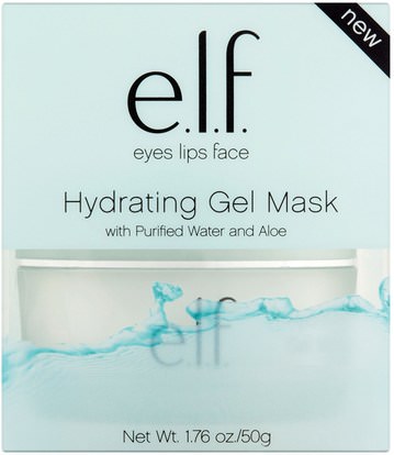 الجمال، العناية بالوجه، بشرة E.L.F. Cosmetics, Hydrating Gel Mask, 1.76 oz (50 g)