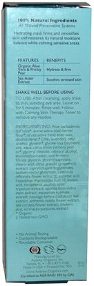 الجمال، أقنعة الوجه Aubrey Organics, Calming Skin Therapy, Hydrating Mask, Sensitive Skin, 3 fl oz (89 ml)