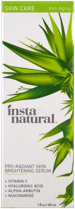 الجمال، فيتامين c InstaNatural, Pro Radiant Skin Brightening Serum, Skin Care, Anti-Aging, 1 fl oz (30 ml)