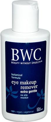 Beauty Without Cruelty, Eye Make-Up Remover, Extra Gentle, 4 fl oz (118 ml) ,حمام، الجمال، ماكياج