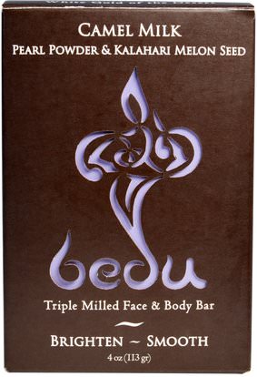 One with Nature, Triple Milled Face & Body Bar, Camel Milk Pearl Powder & Kalahari Melon Seed, 4 oz (113 g) ,حمام، الجمال، الصابون