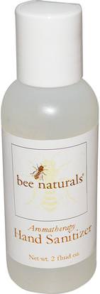 Bee Naturals, Aromatherapy Hand Sanitizer, 2 fl oz ,حمام، الجمال، أعطى المطهر، أصلي، إجتماع للعمل، ناتورال
