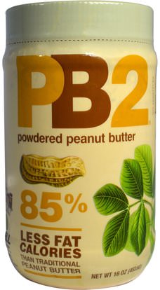 Bell Plantation, PB2, Powdered Peanut Butter, 16 oz (453.6 g) ,الطعام، زبدة الفول السوداني، جرس مزرعة pb2 مسحوق زبدة الفول السوداني