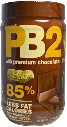 Bell Plantation, PB2, with Premium Chocolate, 16 oz (453.6 g) ,الطعام، زبدة الفستق، جرس، بيارة شراب من الشوك، pb2