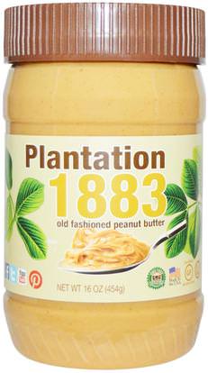 Bell Plantation, Plantation 1883, Old Fashioned Peanut Butter, Creamy, 16 oz (454 g) ,الطعام، زبدة الفول السوداني، جرس مزرعة المزارع 1883