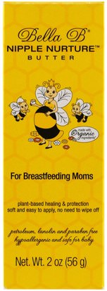 Bella B, Nipple Nurture Butter, For Breastfeeding Moms, 2 oz (56 g) ,الصحة، الحمل، تغذية الطفل، الرضاعة الطبيعية