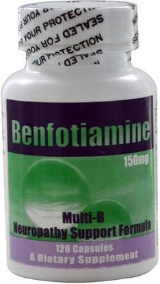 Benfotiamine Inc., Multi-B Neuropathy Support Formula, 150 mg, 120 Capsules ,المكملات الغذائية، بنفوتيامين