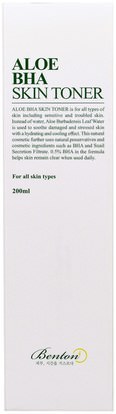 Benton, Aloe BHA Skin Toner, For All Skin Types, 200 ml ,الجمال، العناية بالوجه