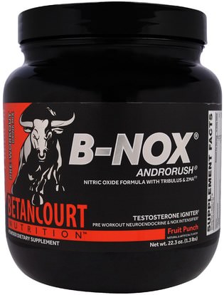 Betancourt, B-Nox Androrush, Fruit Punch, 22.3 oz (1.3 lbs) ,الرياضة، تجريب، أكسيد النيتريك