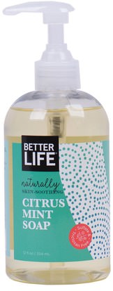 Better Life, Citrus Mint Soap, 12 fl oz (354 ml) ,حمام، الجمال، الصابون