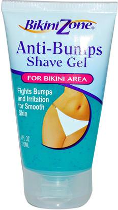 BikiniZone, Anti-Bumps Shave Gel, 4 fl oz (120 ml) ,Herb-sa