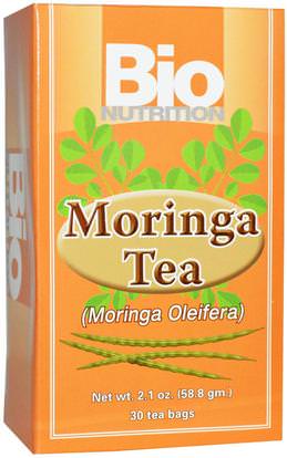 Bio Nutrition, Moringa Tea, 30 Tea Bags, 2.1 oz (58.8 g) ,الطعام، شاي الأعشاب، مورينغا