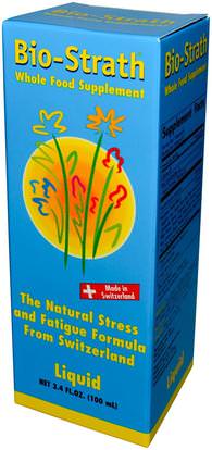 Bio-Strath, Whole Food Supplement, Stress & Fatigue Formula, 3.4 fl oz (100 ml) Liquid ,Herb-sa