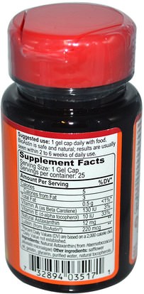 bioastin Nutrex Hawaii, BioAstin, 12 mg, 25 Gel Caps