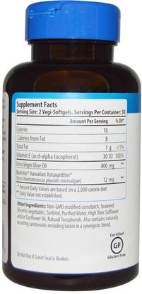 bioastin Nutrex Hawaii, BioAstin Supreme, 6 mg, 60 V-Gels