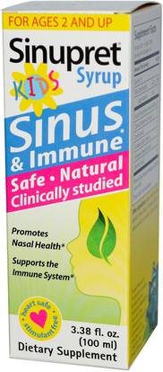 Bionorica, Sinupret Kids Syrup, 3.38 fl oz (100 ml) ,صحة الأطفال، سعال انفلونزا البرد، صحة الأنف، الأنف