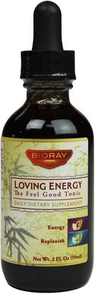Bioray Inc., Loving Energy, (The-Feel-Good-Tonic), 2 fl oz (59 ml) ,المكملات الغذائية، الكظرية، الانفلونزا الباردة والفيروسية، جهاز المناعة