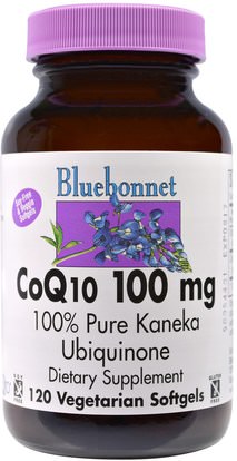 Bluebonnet Nutrition, CoQ10, 100 mg, 120 Veggie Softgels ,المكملات الغذائية، أنزيم q10، coq10