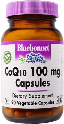 Bluebonnet Nutrition, CoQ10, 100 mg, 90 Veggie Caps ,المكملات الغذائية، أنزيم q10، coq10
