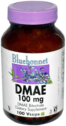 Bluebonnet Nutrition, DMAE, 100 mg, 100 Vcaps ,والمكملات، والسوائل دماي وعلامات التبويب