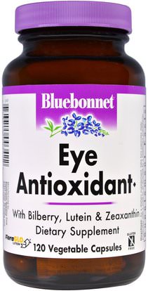 Bluebonnet Nutrition, Eye Antioxidant, 120 Veggie Caps ,الصحة، العناية بالعين، الرعاية للرؤية، الجنكة، بيلوبا