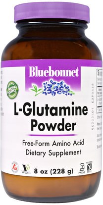 Bluebonnet Nutrition, L-Glutamine Powder, 8 oz (228 g) ,المكملات الغذائية، والأحماض الأمينية، ل الجلوتامين، ل مسحوق الجلوتامين