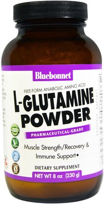 Bluebonnet Nutrition, L-Glutamine Powder, 8 oz (230 g) ,المكملات الغذائية، والأحماض الأمينية، ل الجلوتامين، ل مسحوق الجلوتامين