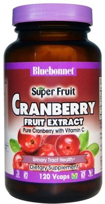 Bluebonnet Nutrition, Super Fruit, Cranberry Fruit Extract, 120 Veggie Caps ,الأعشاب، التوت البري