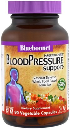 Bluebonnet Nutrition, Targeted Choice, Blood Pressure Support, 90 Veggie Caps ,المكملات الغذائية، المعادن، المغنيسيوم