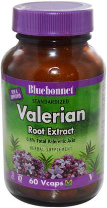 Bluebonnet Nutrition, Valerian Root Extract, 60 Veggie Caps ,الأعشاب، فاليريان