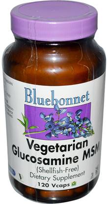 Bluebonnet Nutrition, Vegetarian Glucosamine MSM, 120 Vcaps ,الفيتامينات