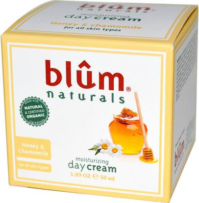 Blum Naturals, Moisturizing Day Cream, Honey & Chamomile, 1.69 oz (50 ml) ,الصحة، إلتحم، كريمات، ضوء، الجمال، تجميل الوجه، كير