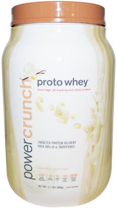 BNRG, Proto Whey, Power Crunch, Vanilla Cream, 2.1 lbs (949 g) ,المكملات الغذائية، بروتين مصل اللبن