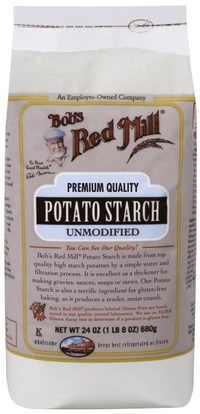 Bobs Red Mill, Potato Starch, Unmodified, 24 oz (680 g) ,الطعام، الخبز، الإيدز