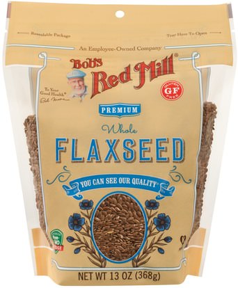 Bobs Red Mill, Premium Whole Flaxseed, 13 oz (368 g) ,المكملات الغذائية، بذور الكتان