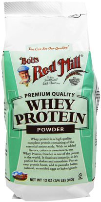 Bobs Red Mill, Whey Protein Powder, 12 oz (340 g) ,المكملات الغذائية، بروتين مصل اللبن