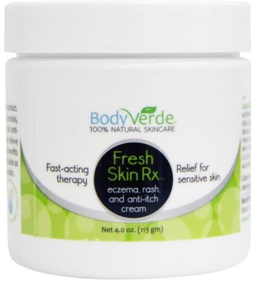 BodyVerde, Fresh Skin Rx, 4.0 oz (113 g) (Discontinued Item) ,حمام، جمال، الصدفية والأكزيما، الصدفية، الصحة، العناية بالبشرة