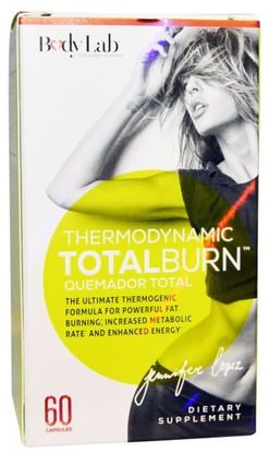 BodyLab, Thermodynamic Total Burn, 60 Capsules ,والصحة، والنساء، وفقدان الوزن، والنظام الغذائي، وحرق الدهون