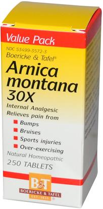 Boericke & Tafel, Arnica Montana, 30X, 250 Tablets ,الأعشاب، أرنيكا مونتانا، ألم المثلية الإغاثة