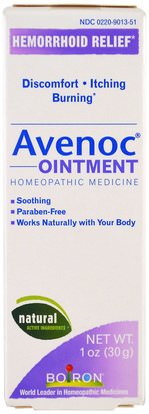 Boiron, Avenoc Ointment, 1 oz (30 g) ,والصحة، والبواسير، ومنتجات البواسير، الألم الصدمة