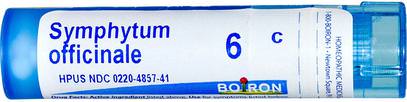 Boiron, Single Remedies, Symphytum Officinale, 6C, Approx 80 Pellets ,ألم الصدمة