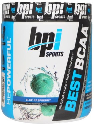 BPI Sports, Best BCAA, Blue Raspberry, 10.58 oz (300 g) ,المكملات الغذائية، والأحماض الأمينية، ببي العضلات الرياضية، بكا (متفرعة سلسلة الأحماض الأمينية)